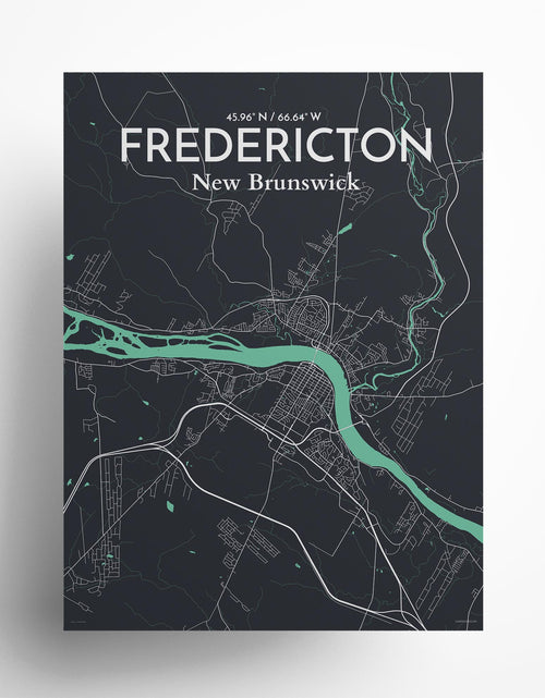 Load image into Gallery viewer, Fredericton City Map Poster
