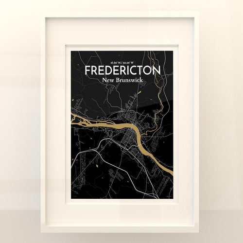 Fredericton City Map Poster