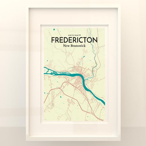 Load image into Gallery viewer, Fredericton City Map Poster
