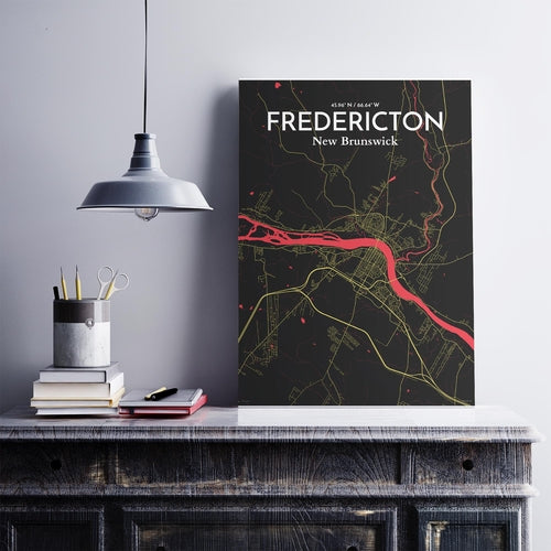 Load image into Gallery viewer, Fredericton City Map Poster
