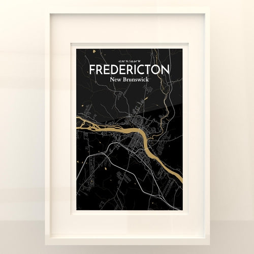 Fredericton City Map Poster