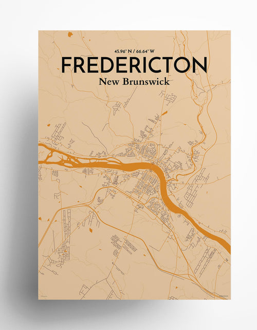 Load image into Gallery viewer, Fredericton City Map Poster
