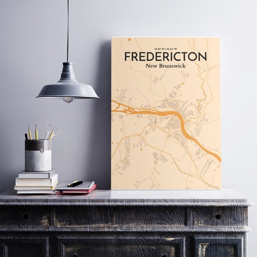 Fredericton City Map Poster