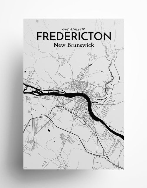 Load image into Gallery viewer, Fredericton City Map Poster
