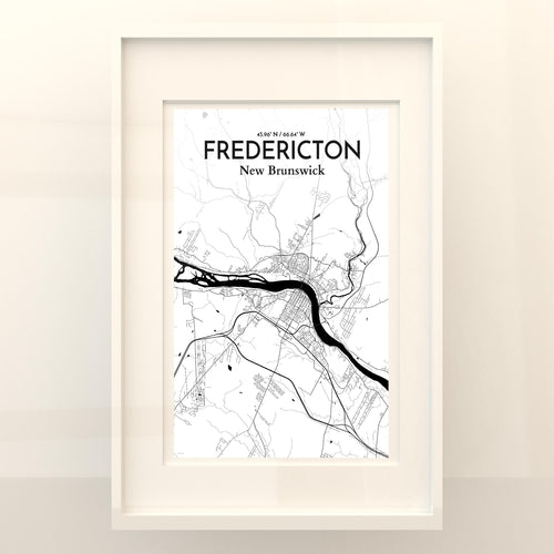 Fredericton City Map Poster