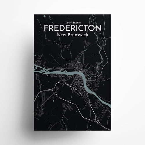 Load image into Gallery viewer, Fredericton City Map Poster
