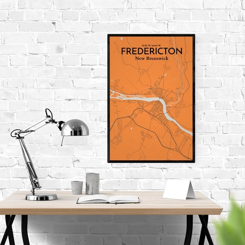 Load image into Gallery viewer, Fredericton City Map Poster
