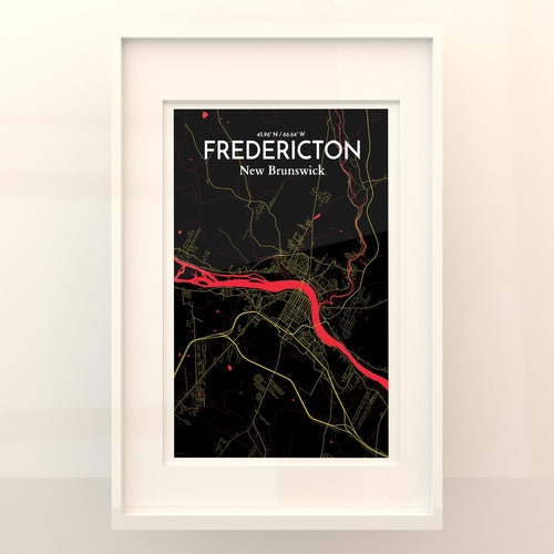 Fredericton City Map Poster