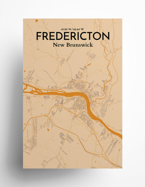 Load image into Gallery viewer, Fredericton City Map Poster
