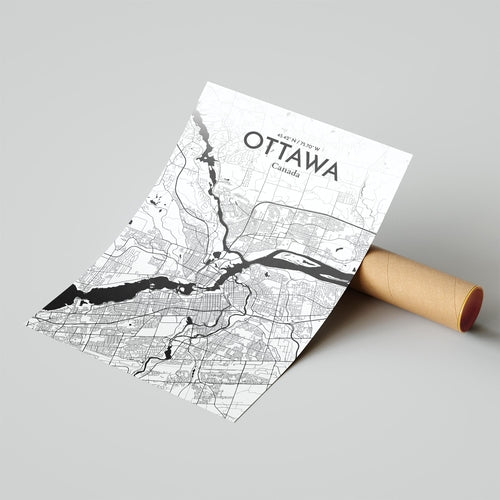 Load image into Gallery viewer, Ottawa City Map Poster
