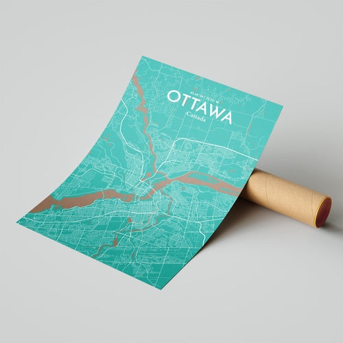 Load image into Gallery viewer, Ottawa City Map Poster
