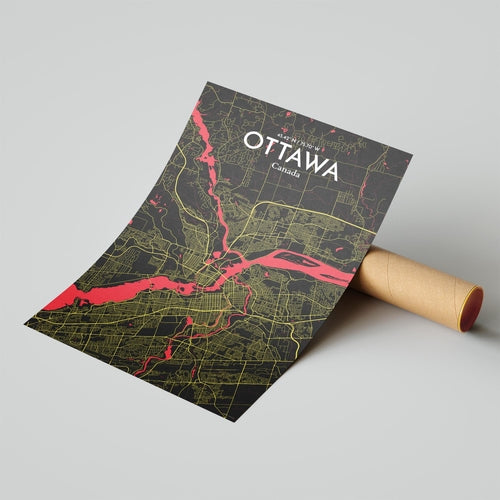 Load image into Gallery viewer, Ottawa City Map Poster
