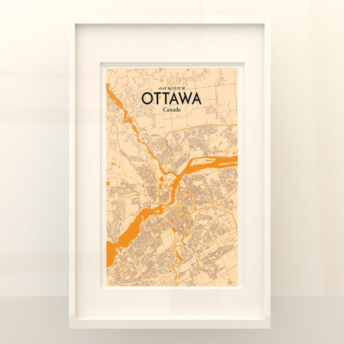 Load image into Gallery viewer, Ottawa City Map Poster
