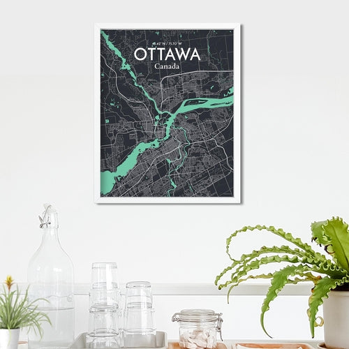 Load image into Gallery viewer, Ottawa City Map Poster
