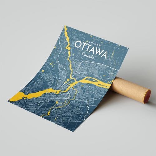 Load image into Gallery viewer, Ottawa City Map Poster
