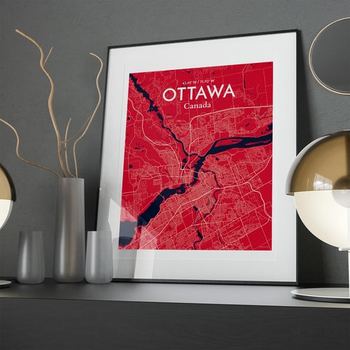 Load image into Gallery viewer, Ottawa City Map Poster
