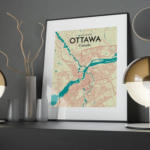 Load image into Gallery viewer, Ottawa City Map Poster
