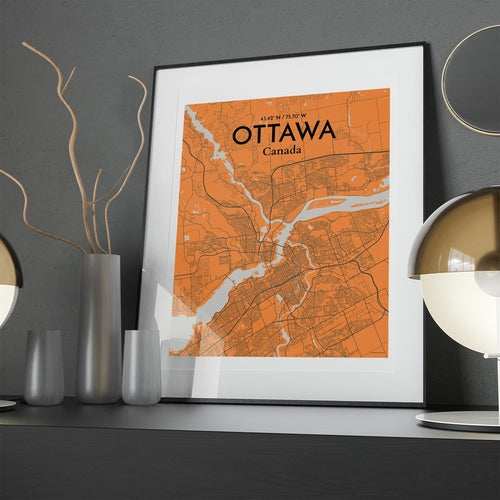 Load image into Gallery viewer, Ottawa City Map Poster
