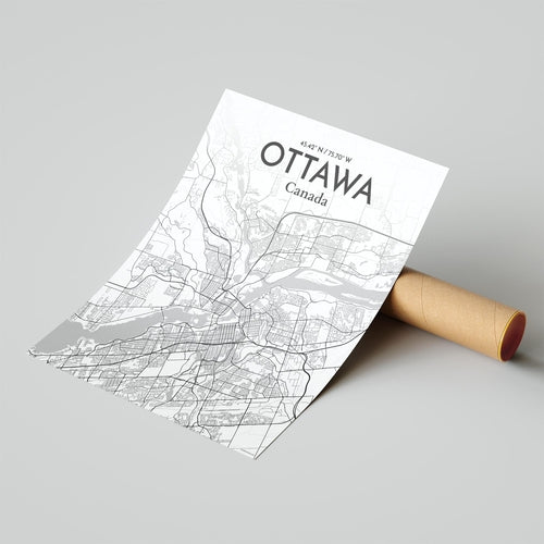 Load image into Gallery viewer, Ottawa City Map Poster
