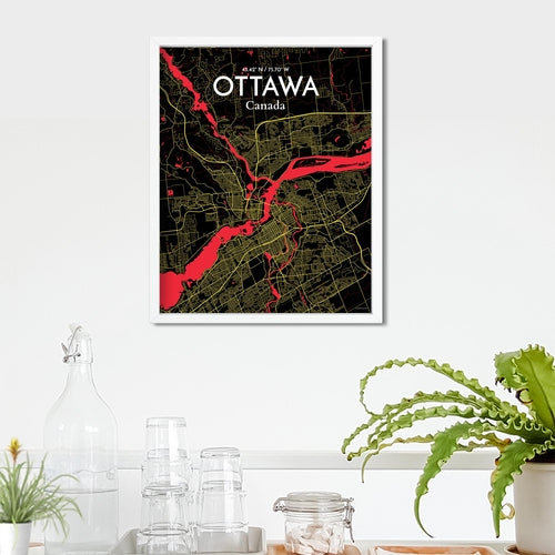 Load image into Gallery viewer, Ottawa City Map Poster
