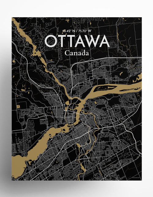 Load image into Gallery viewer, Ottawa City Map Poster
