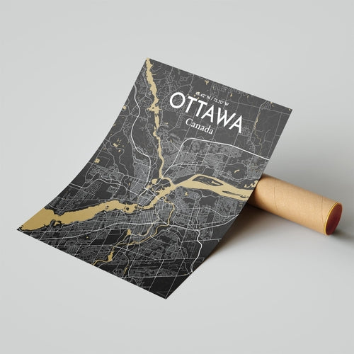 Load image into Gallery viewer, Ottawa City Map Poster
