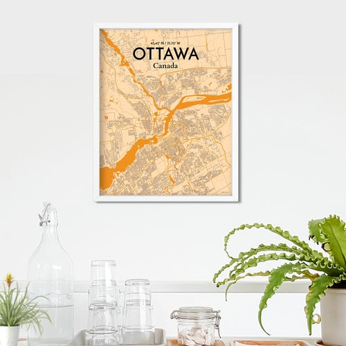 Load image into Gallery viewer, Ottawa City Map Poster
