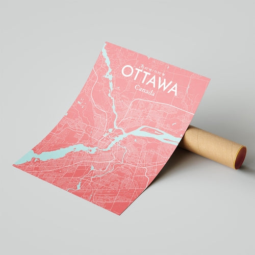 Load image into Gallery viewer, Ottawa City Map Poster
