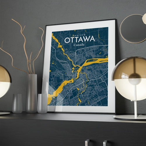 Load image into Gallery viewer, Ottawa City Map Poster
