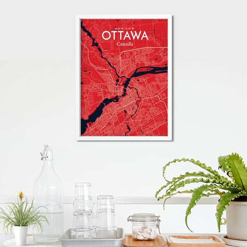 Load image into Gallery viewer, Ottawa City Map Poster
