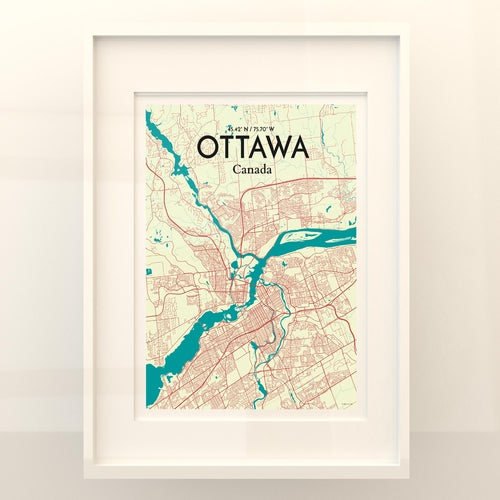 Load image into Gallery viewer, Ottawa City Map Poster
