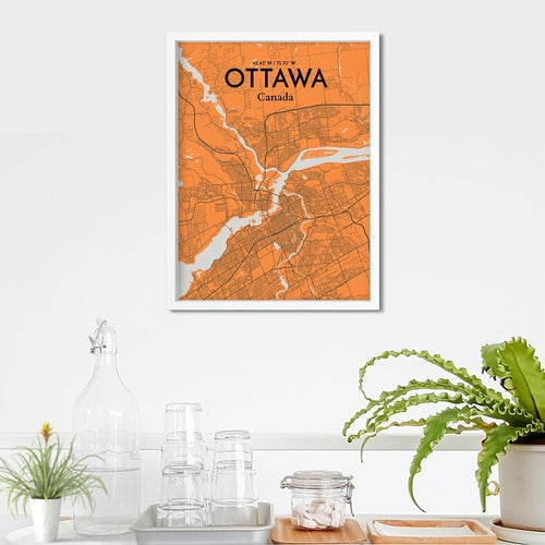 Load image into Gallery viewer, Ottawa City Map Poster
