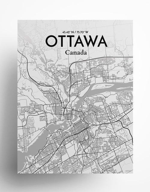 Load image into Gallery viewer, Ottawa City Map Poster
