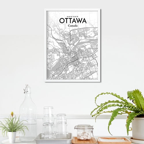 Load image into Gallery viewer, Ottawa City Map Poster
