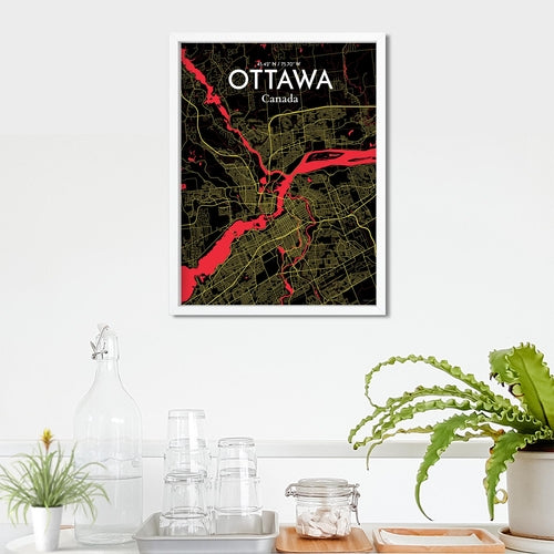 Load image into Gallery viewer, Ottawa City Map Poster
