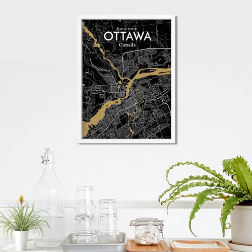 Load image into Gallery viewer, Ottawa City Map Poster
