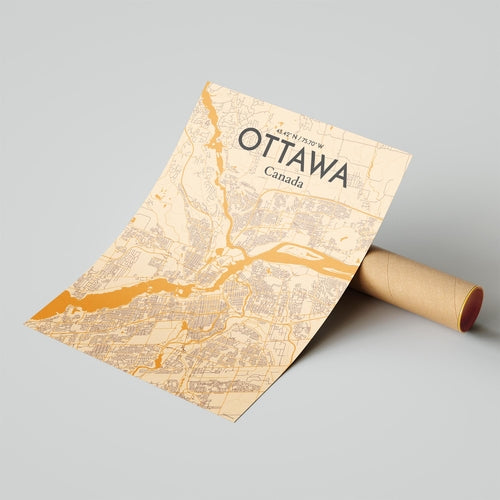 Load image into Gallery viewer, Ottawa City Map Poster
