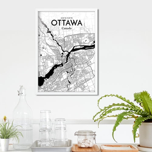 Load image into Gallery viewer, Ottawa City Map Poster
