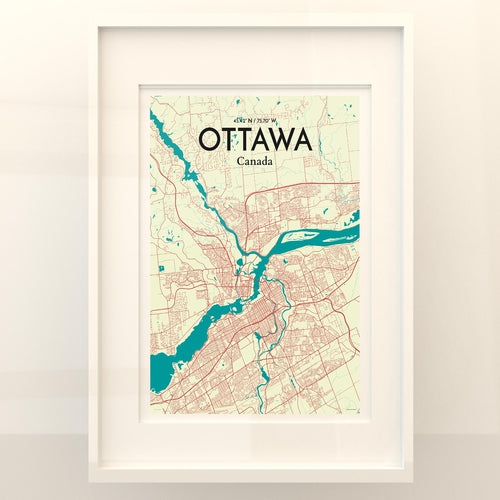 Load image into Gallery viewer, Ottawa City Map Poster
