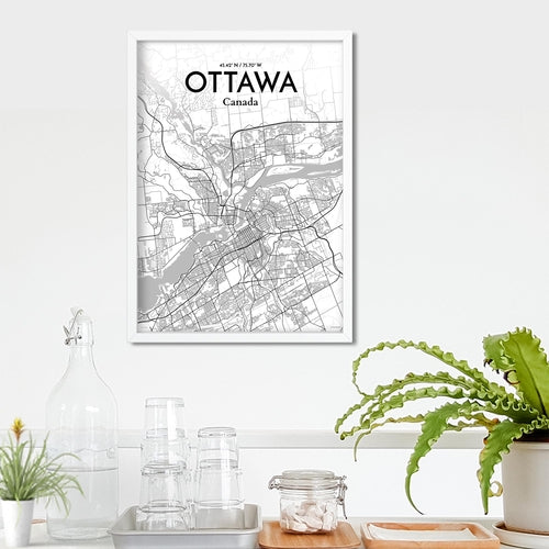 Load image into Gallery viewer, Ottawa City Map Poster
