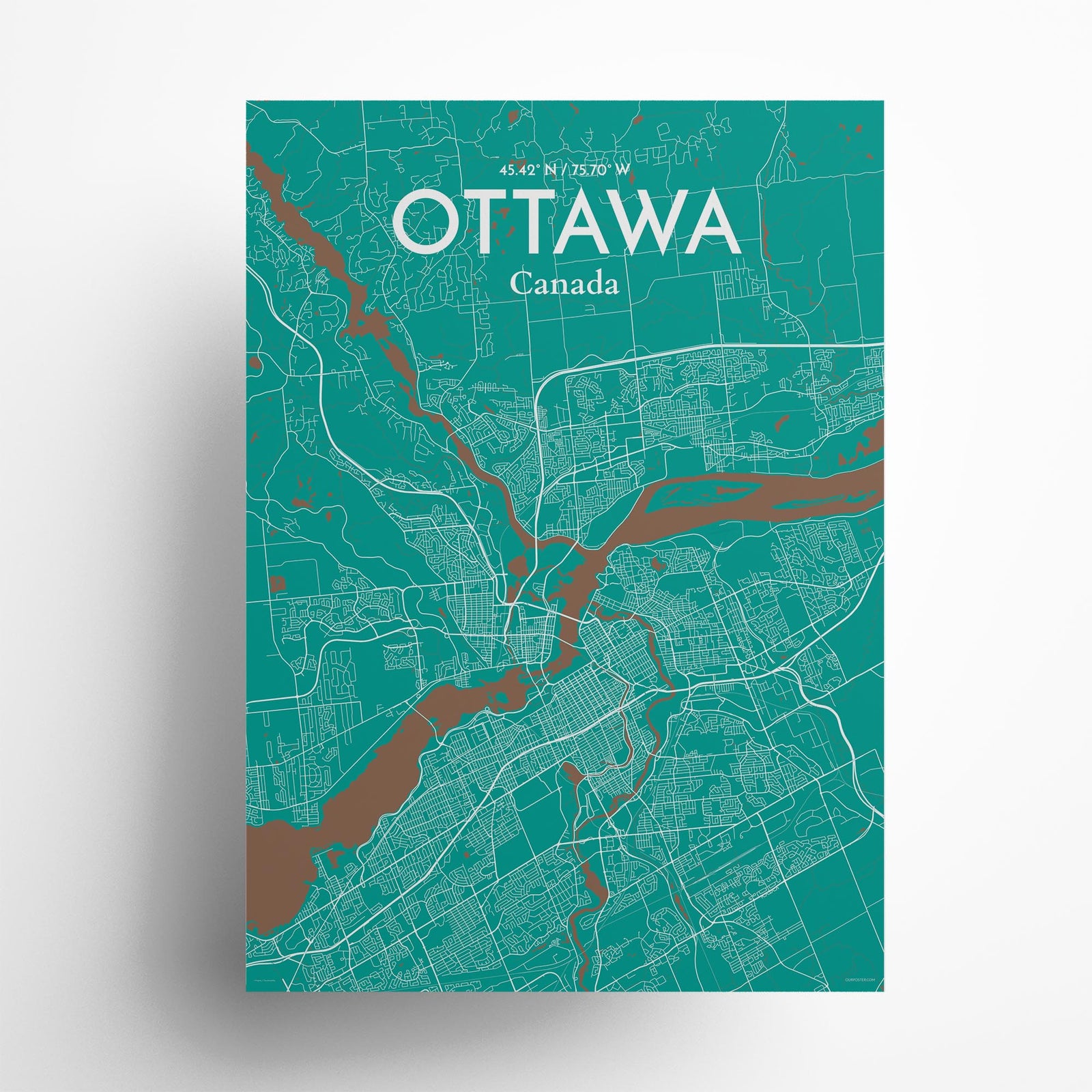 Ottawa City Map Poster