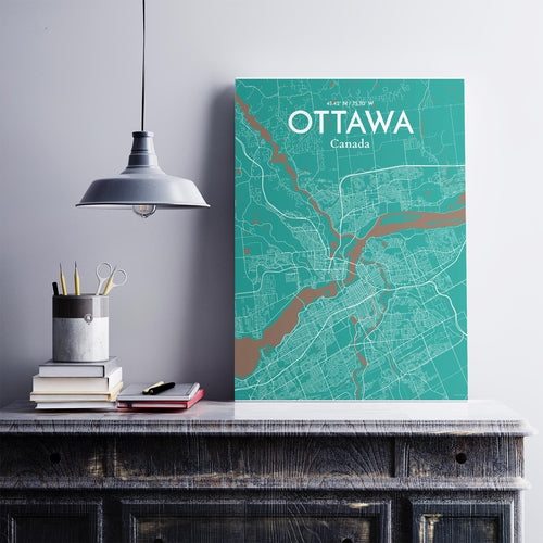 Load image into Gallery viewer, Ottawa City Map Poster
