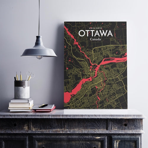 Load image into Gallery viewer, Ottawa City Map Poster
