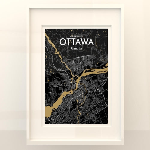 Load image into Gallery viewer, Ottawa City Map Poster
