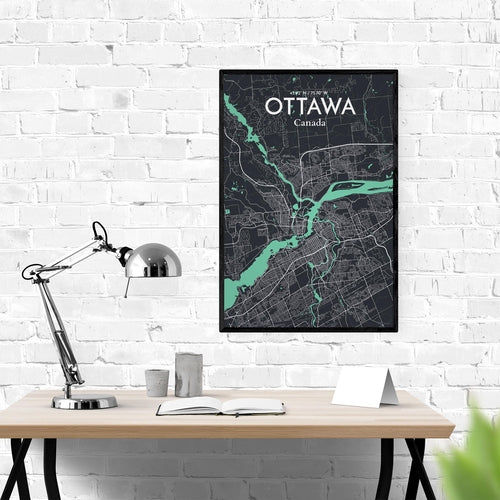 Load image into Gallery viewer, Ottawa City Map Poster
