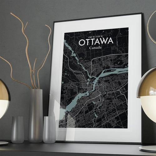 Ottawa City Map Poster