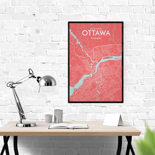 Load image into Gallery viewer, Ottawa City Map Poster
