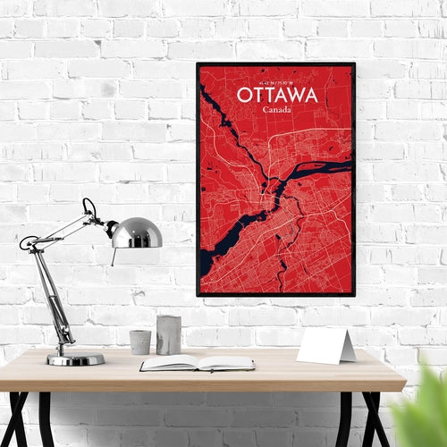 Load image into Gallery viewer, Ottawa City Map Poster
