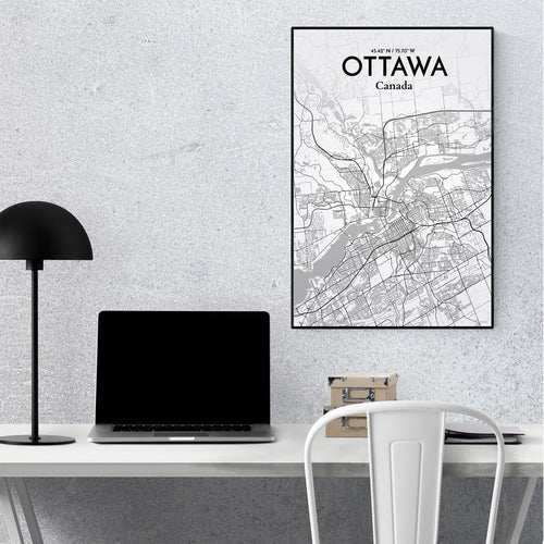 Load image into Gallery viewer, Ottawa City Map Poster
