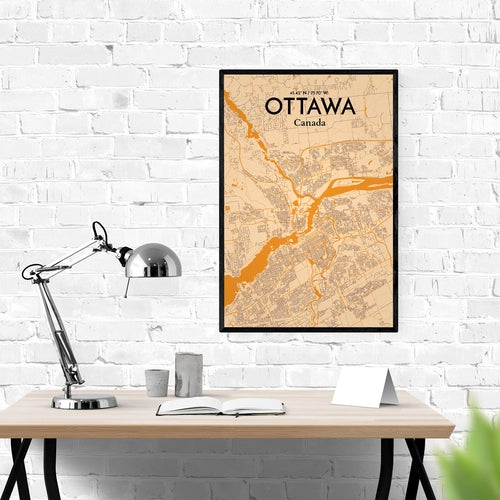 Load image into Gallery viewer, Ottawa City Map Poster
